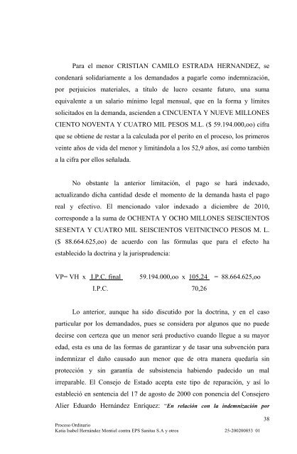 Expediente de Radicación No ... - Rama Judicial