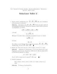 Soluciones Taller 3 - Universidad Nacional de Colombia