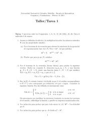 Taller/Tarea 1 - Universidad Nacional de Colombia