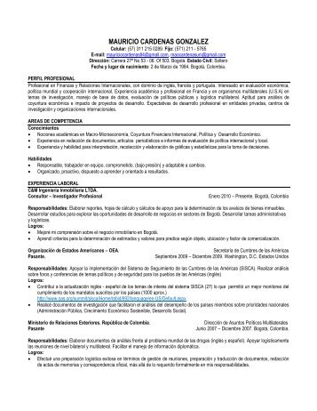 MAURICIO CARDENAS GONZALEZ - Corporación Escenarios