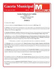 Gaceta Municipal - H. Ayuntamiento de Morelia