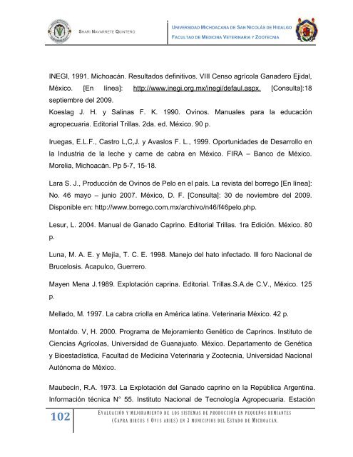 evaluacion y mejoramiento de los sistemas de produccion