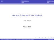 Inference Rules and Proof Methods