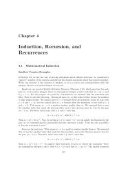 Chapter 4 (Induction, Recursion and Recurrences) - Computer ...