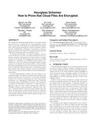 Hourglass Schemes: How to Prove that Cloud Files Are ... - RSA