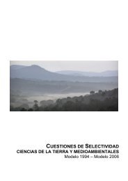 CUESTIONES DE SELECTIVIDAD - Recursos de Biología y Geología