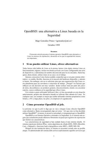 OpenBSD: una alternativa a Linux basada en la Seguridad