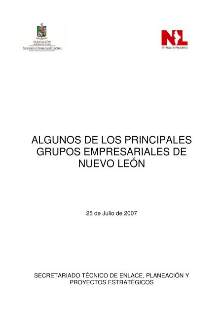 algunos de los principales grupos empresariales de nuevo león