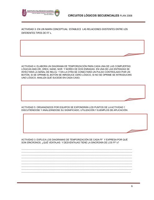 circuitos logicos secuenciales - CECyT 11 - Instituto Politécnico ...