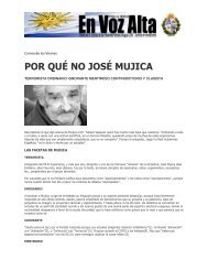 POR QUÉ NO JOSÉ MUJICA - en voz alta