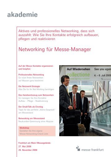 Networking für Messe-Manager - Karin H. Schleines