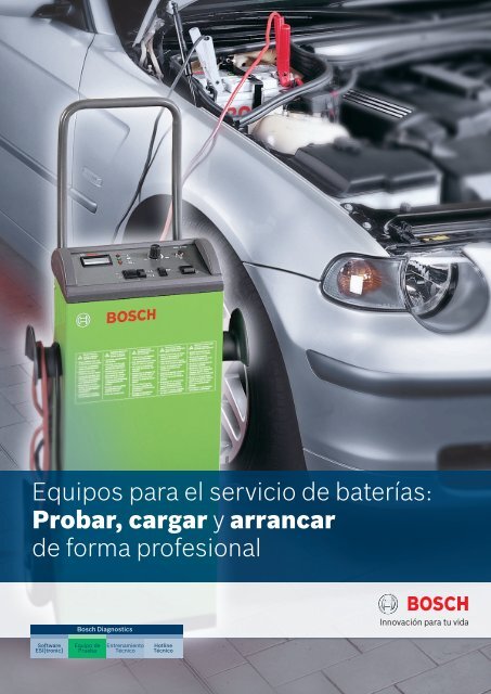 Equipos para el servicio de baterías: Probar, cargar y arrancar de ...