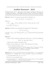 Análisis Funcional – 2012 - Departamento de Matemática ...