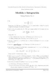 Medida e Integración - Departamento de Matemática - Universidad ...