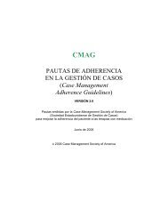 Para probar CMAG - Case Management Society of America
