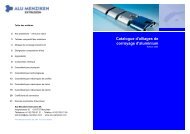 Catalogue d'alliages de corroyage d'aluminium - Alu Menziken