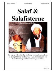 1. Salaf & Salafisterne - Islam-Online