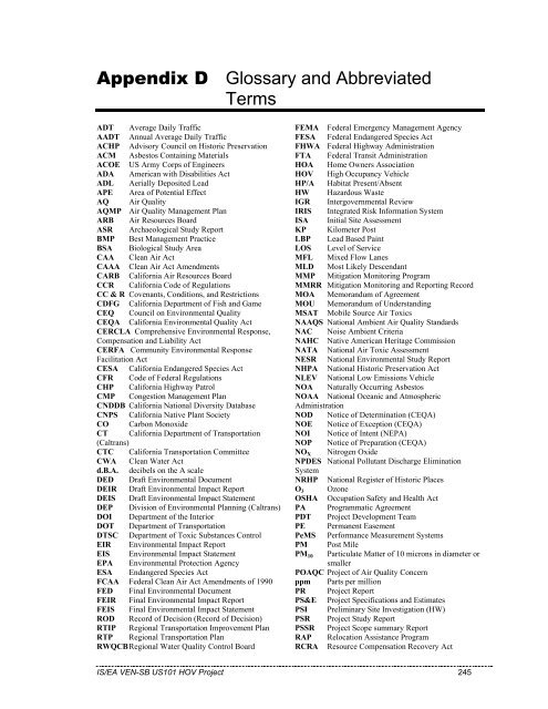 Chapter 1 - Caltrans - State of California