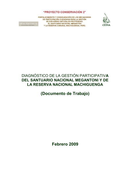 (Documento de Trabajo) Febrero 2009 - Instituto del Bien Comun