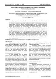 phytochemical analysis and antibacterial activity of kedrostis