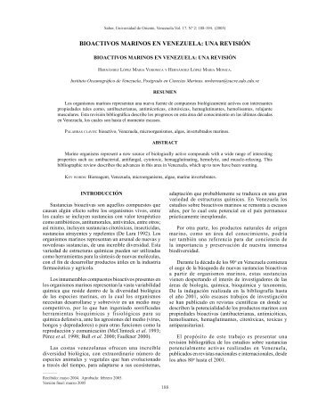 12-Bioactivos Marinos.pdf - Ri.bib.udo.edu.ve - Universidad de Oriente