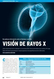 Visión de Rayos X: [PDF, 611 kB] - Linux Magazine