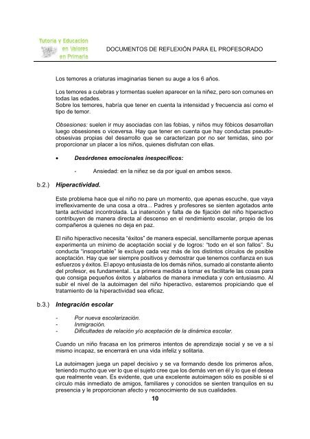 caracteristicas psicológicas del niño/a de primer ciclo - APOCLAM