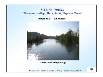 Présentation comité de pilotage n°4 Rivière Salat