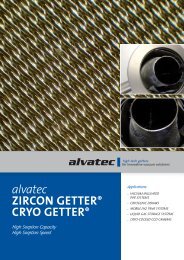 alvatec ZIRCON GETTER® CRYO GETTER®