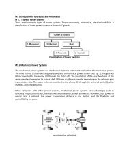 M5 Introduction to Hydraulics and Pneumatics M 5.1 Types of Power ...