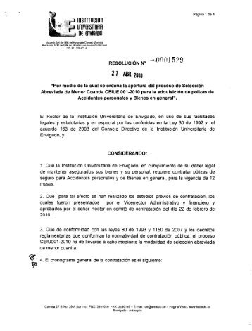 MSTITUCI011 DE MIGADO - Institución Universitaria de Envigado