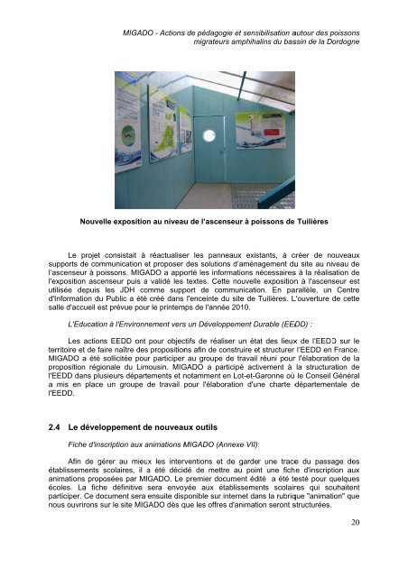 Actions de pédagogie et sensibilisation autour des poissons ...