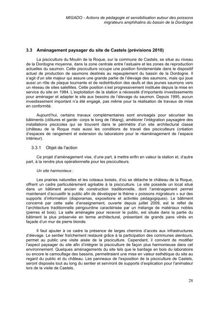 Actions de pédagogie et sensibilisation autour des poissons ...