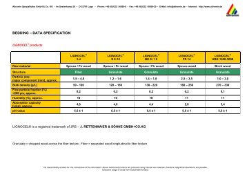 BEDDING â DATA SPECIFICATION