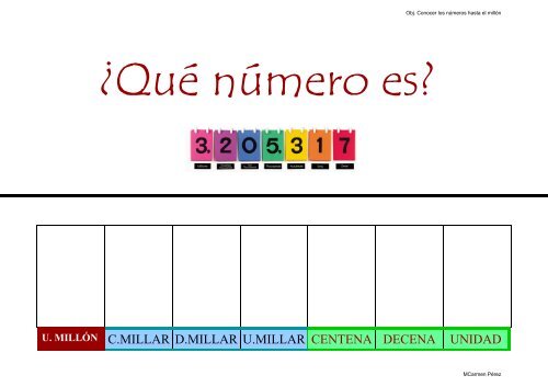 Unidad Decena Centena Millar Millon Billon Trillon www.yumpu.com