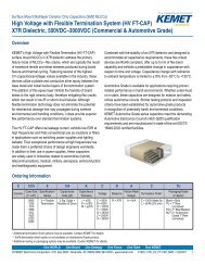 High Voltage with Flexible Termination System (HV FT-CAP) X7R ...