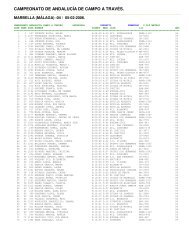 resultados - Atletismo Huelva