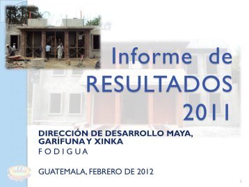 informe proyectos 2011 - fodigua
