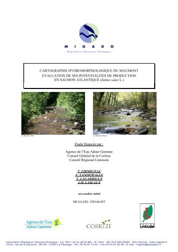 Cartographie hydromorphologique du Maumont, évaluation de ses ...