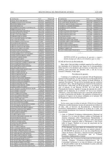 — • — NOTIFICACION de providencia de apremio y requeri - miento ...