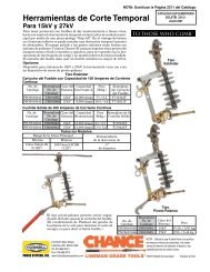 Herramientas de Corte Temporal - Hubbell Power Systems