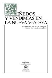 Viñedos y vendimias en la Nueva Vizcaya - Universidad ...