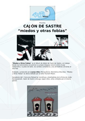 CAJÓN DE SASTRE “miedos y otras fobias” - Girando Por Salas