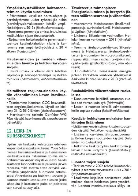 LAHDEN SEURAKUNTAYHTYMÄN ¤ YMPÄRISTÖOHJELMA