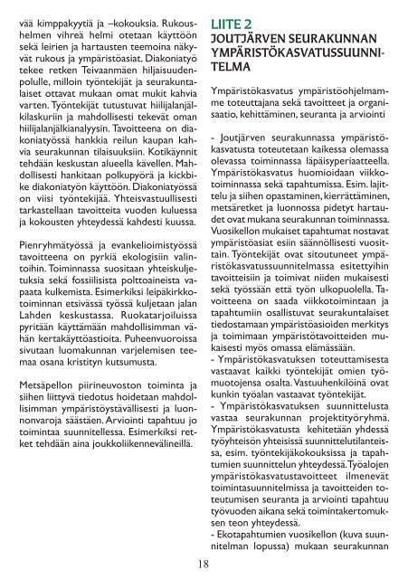 LAHDEN SEURAKUNTAYHTYMÄN ¤ YMPÄRISTÖOHJELMA