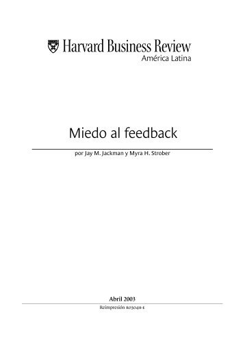 Miedo al feedback[1].pdf - CAA EII