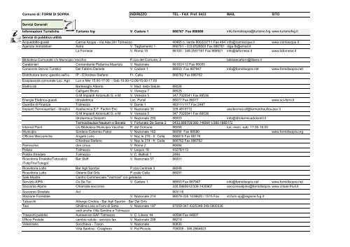 Vademecum Forni di Sopra (PDF, 70 kB) - Turismo Friuli Venezia ...