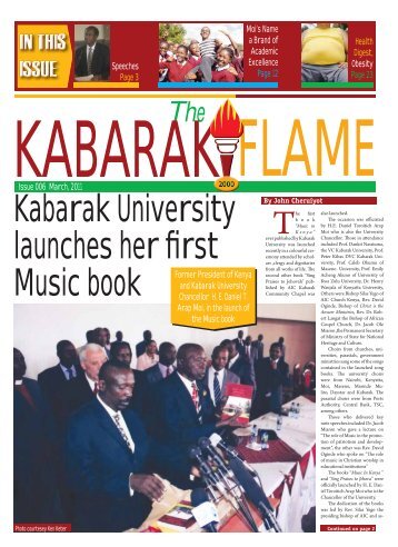 flame issue 6 March.pdf - Kabarak University