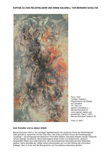 Exposé als pdf - bei der Galerie Schlichtenmaier