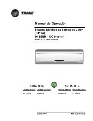 Manual de Operación - Climas Trane